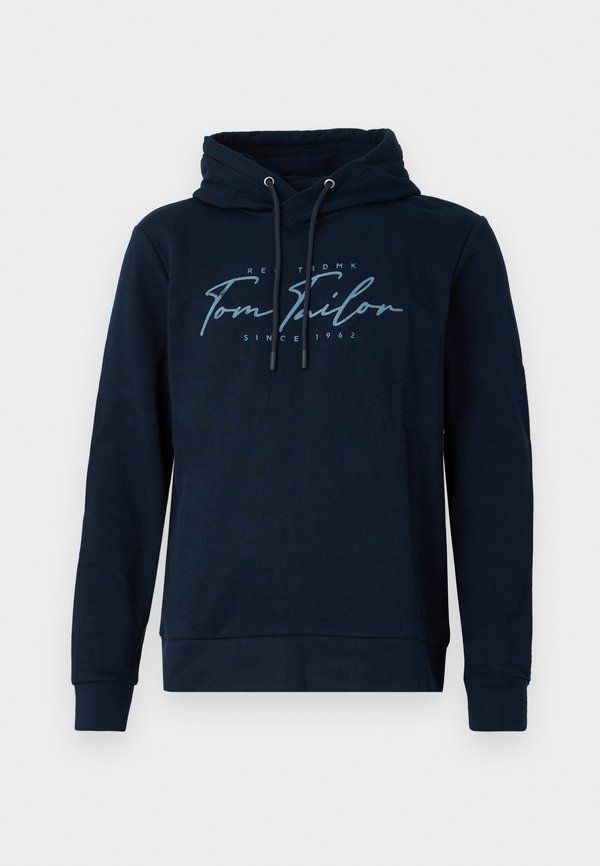 TOM TAILOR PRINTED HOODIE - Hoodie - sky captain blue