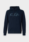 TOM TAILOR PRINTED HOODIE - Hoodie - sky captain blue