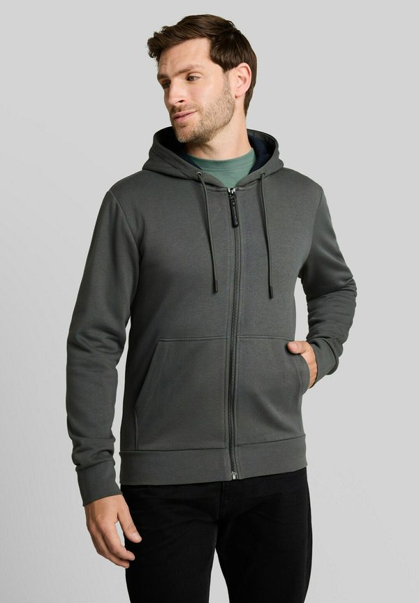 TOM TAILOR TOM TAILOR JACKE KAPUZENSWEATJACKE - Zip-up sweatshirt - darkest olive