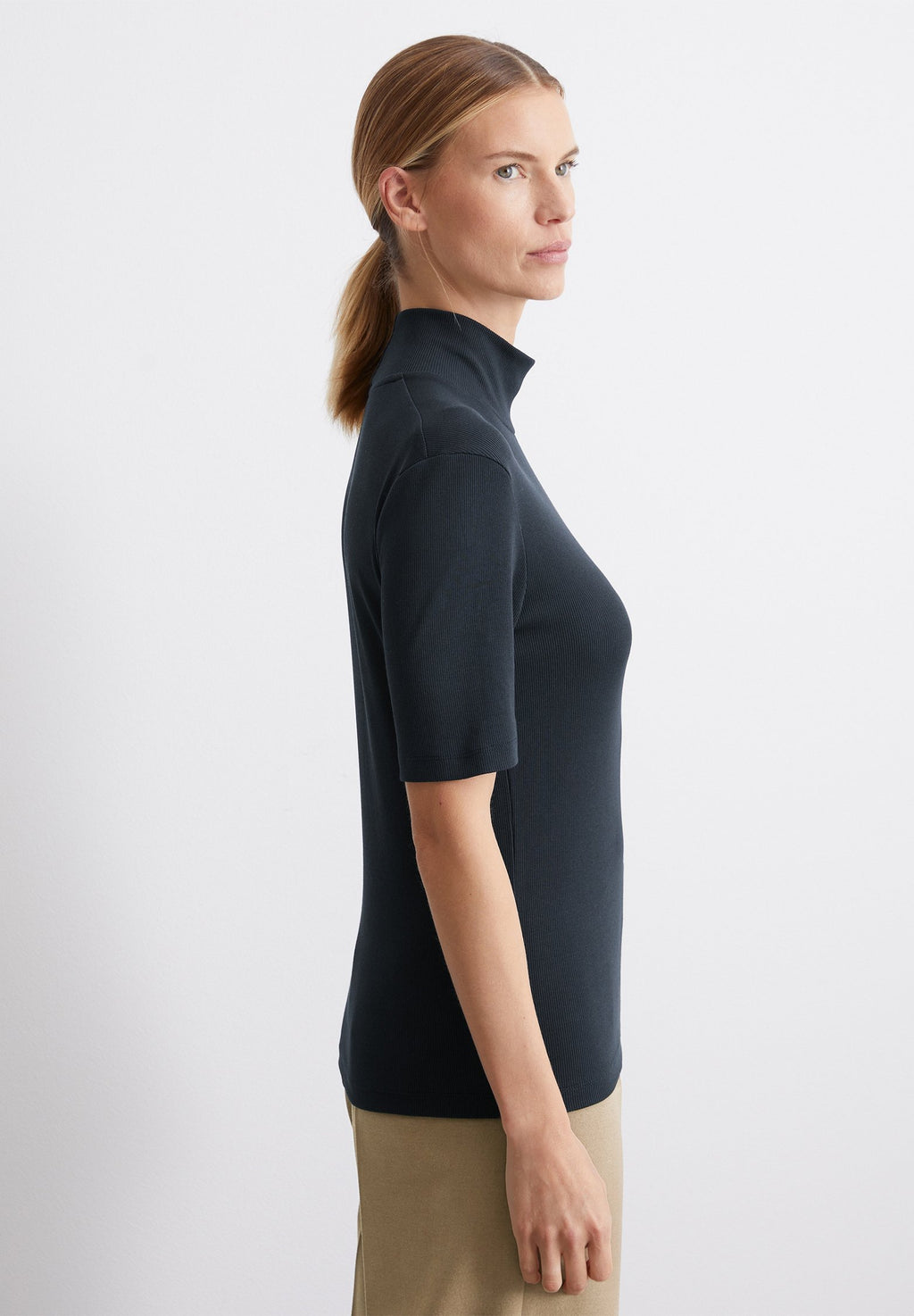 Marc O'Polo STAND-UP COLLAR SHORT SLEEVE