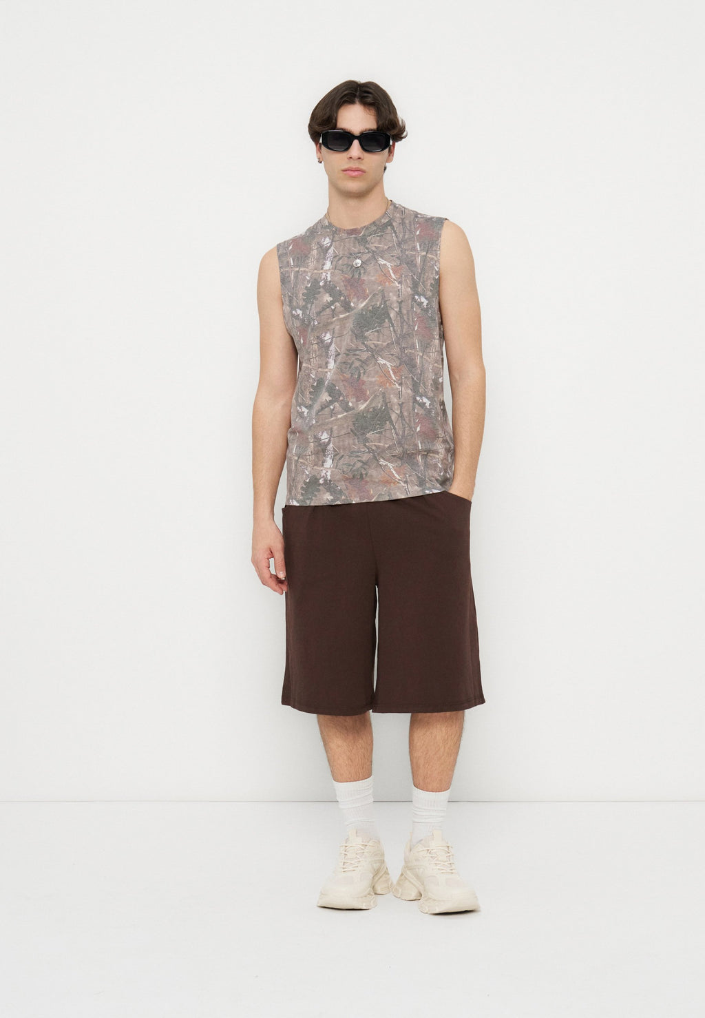 YOURTURN REGULAR FIT CAMO TANK