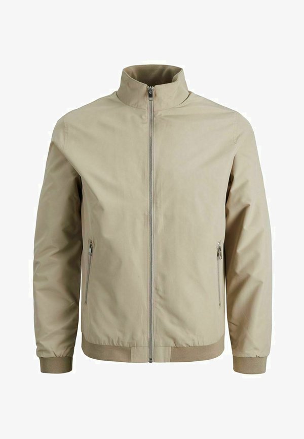 Jack & Jones JJERUSH HARRINGTON - Bomber Jacket - beige