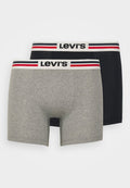 Levi's® MEN PLACED LOGO 2 PACK - Boxer briefs - middle grey melange
