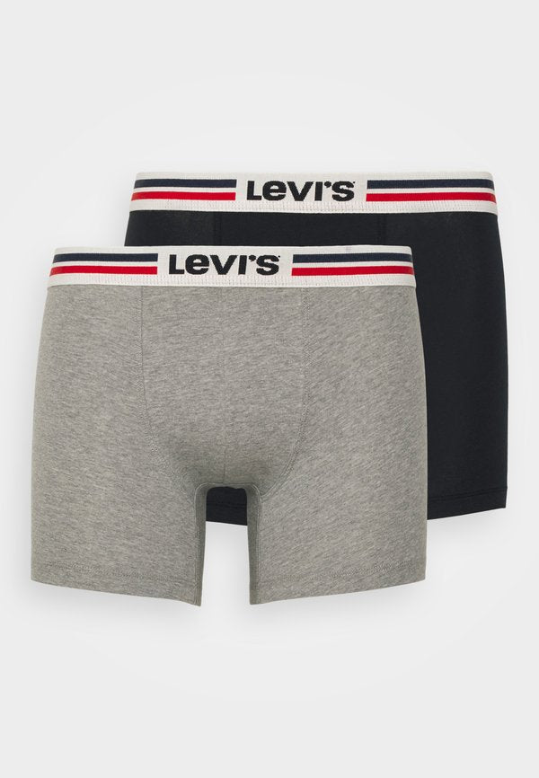 Levi's® MEN PLACED LOGO 2 PACK - Boxer briefs - middle grey melange