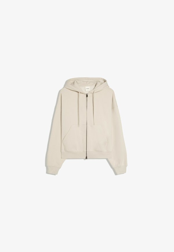Bershka BASIC ZIP-UP SWEATSHIRT. - Zip-up sweatshirt - stone