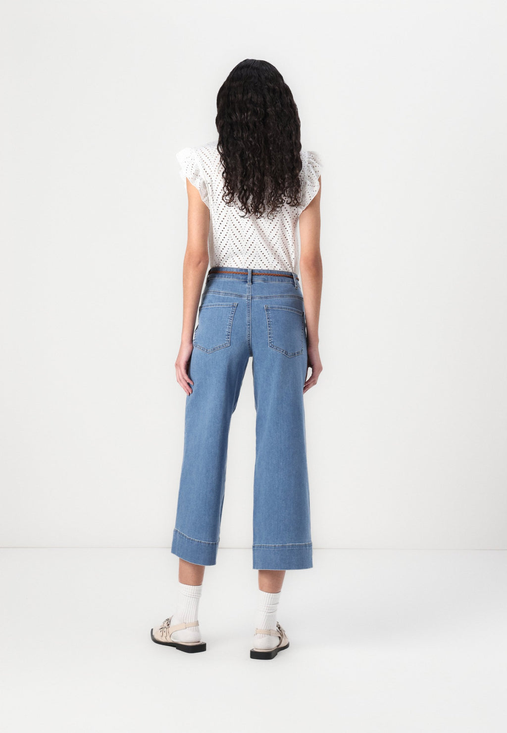 Wide-fit ONLMADISON High waist Wide Leg Fit Cropped Media 4