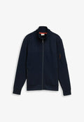 TOM TAILOR Zip-up sweatshirt - sky captain blue