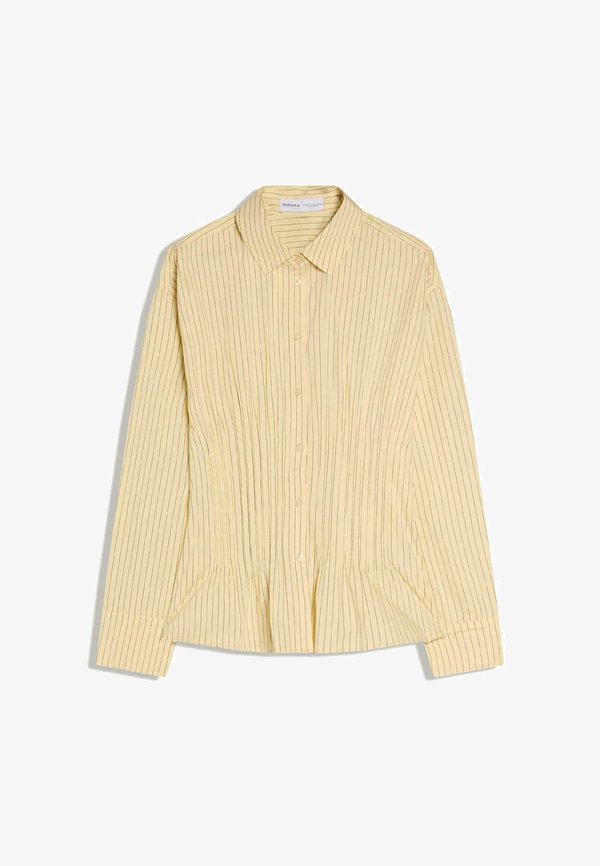 Bershka Button-down blouse - yellow