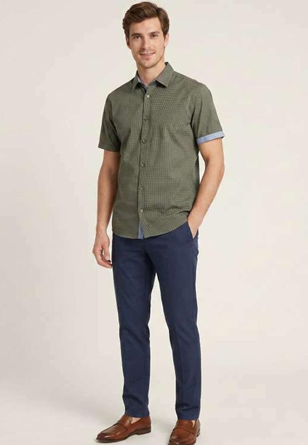 TOM TAILOR CHEMISES - Shirt - vert