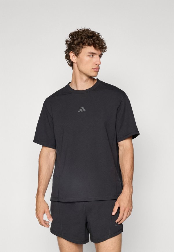 adidas Performance D4T WORKOUT FRENCH TERRY - Basic T-shirt - black