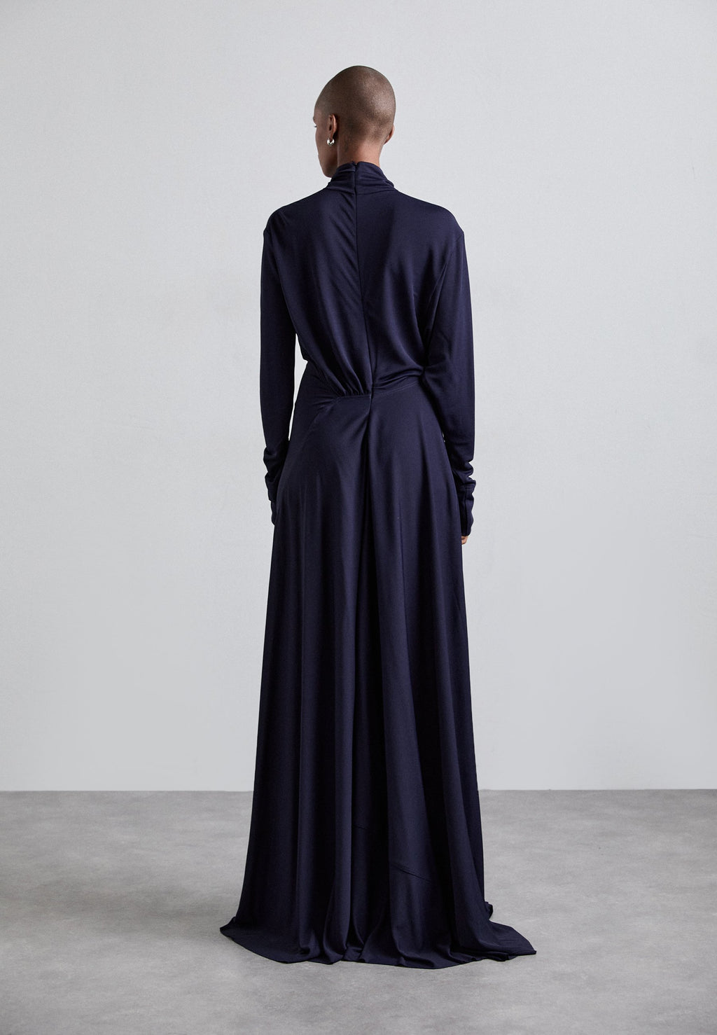 Victoria Beckham LONG SLEEVE DRAPED GOWN