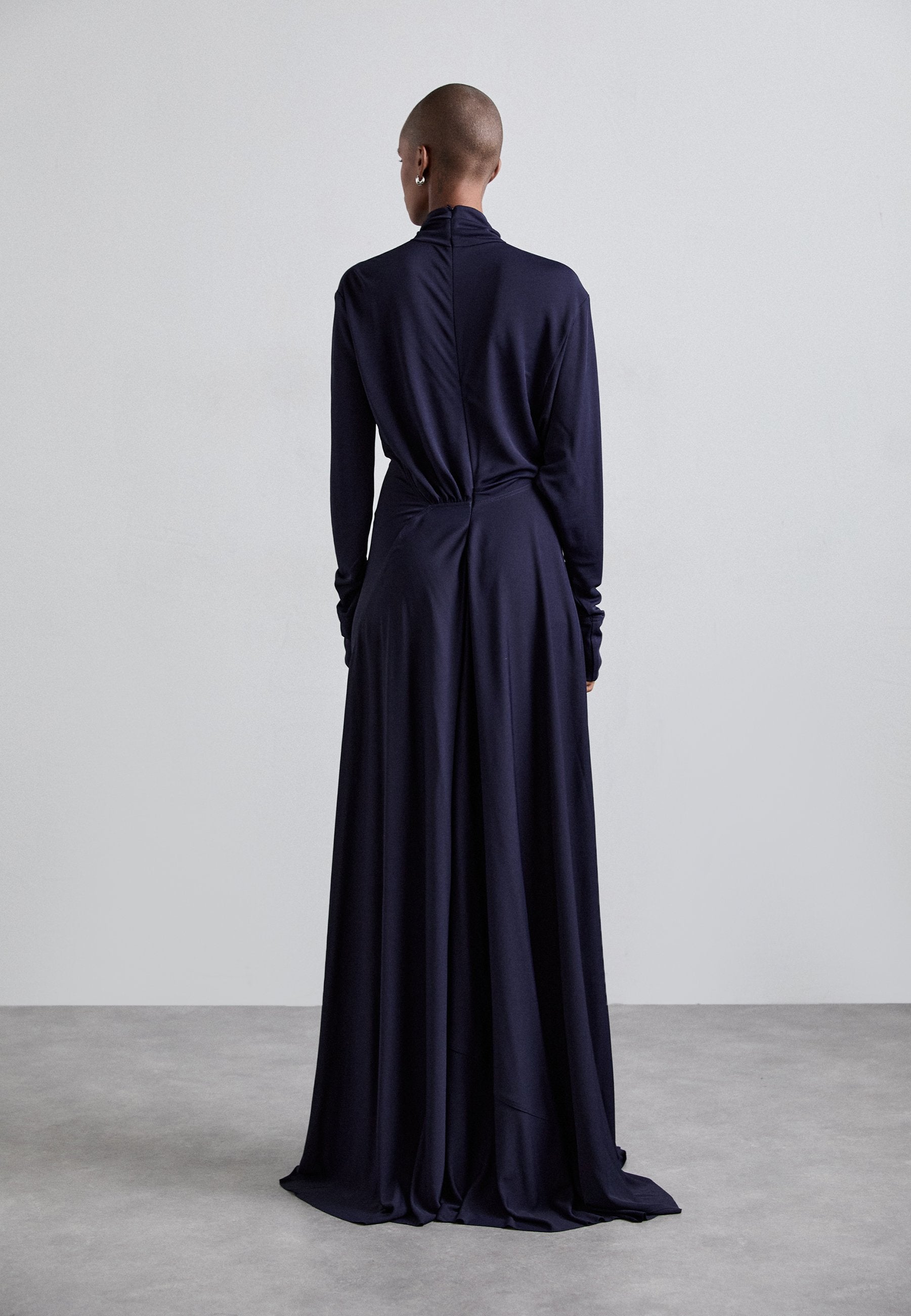 Victoria Beckham LONG SLEEVE DRAPED GOWN
