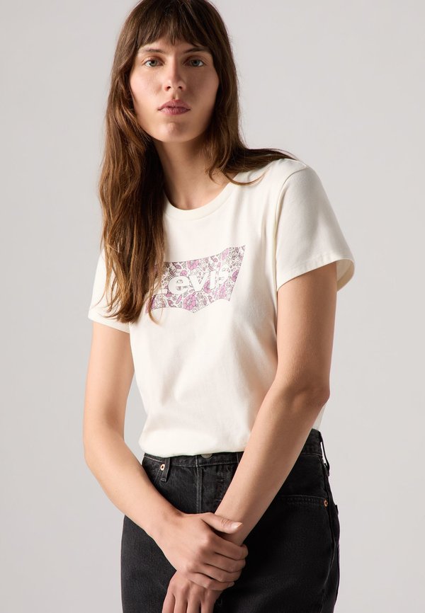 Levi's® THE PERFECT TEE - Print T-shirt - egret