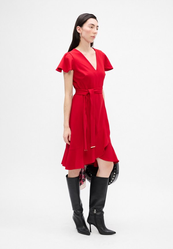 DKNY FLUTTER FAUX WRAP