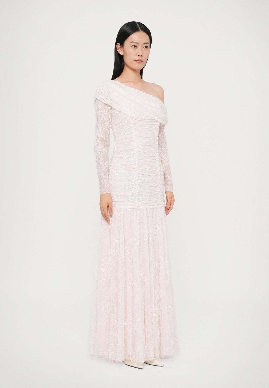 Needle & Thread GIGI ONE SHOULDER ROUCHED GOWN