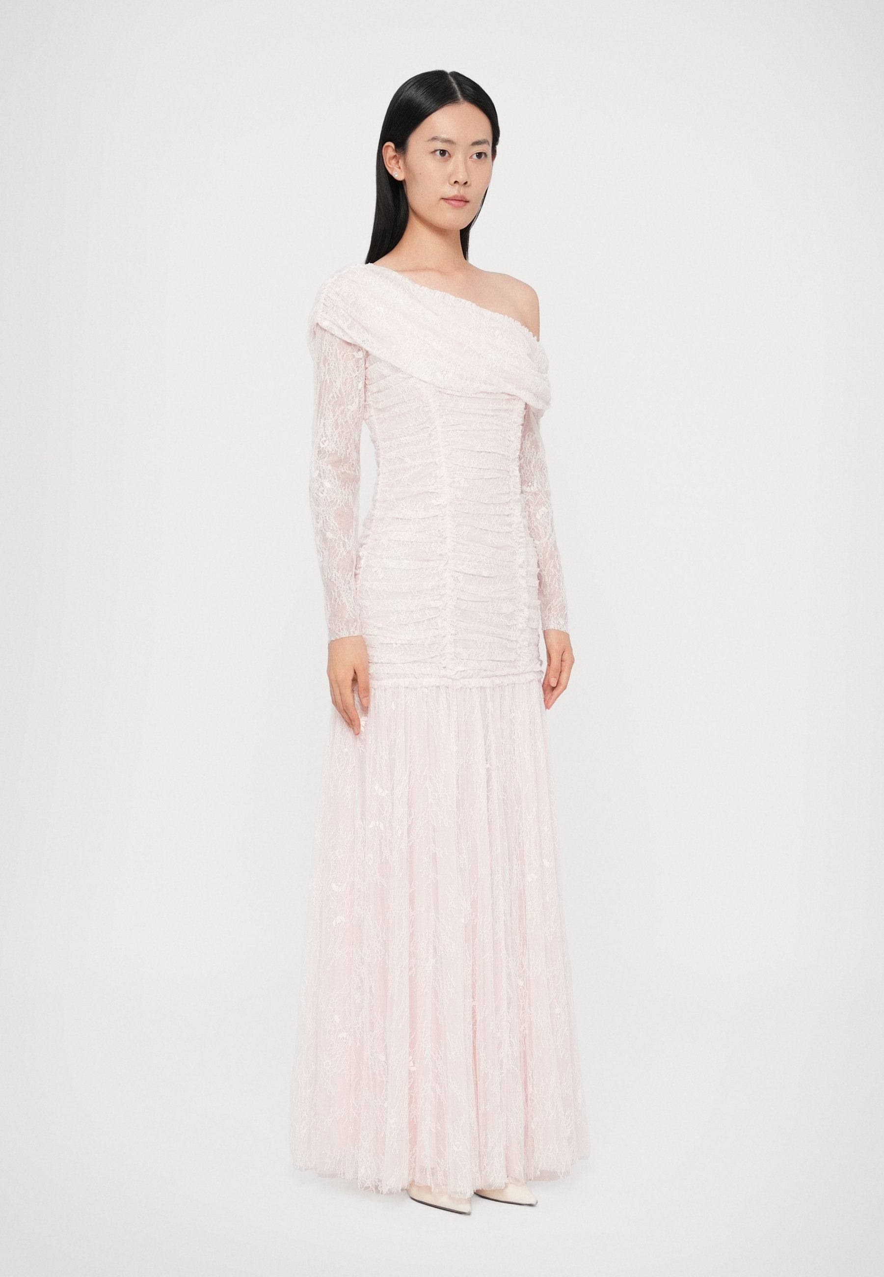 Needle & Thread GIGI ONE SHOULDER ROUCHED GOWN