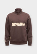 Puma FC ST PAULI GRAPHIC HALF ZIP - Club wear - chocolate brown/beige