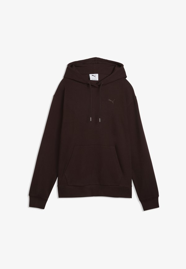 Puma ESSENTIALS ELEVATED STANDARD HOODIE - Hoodie - chocolate fondue