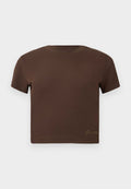 Guess SS BASIC MINI LOGO TEE - Basic T-shirt - regal brown