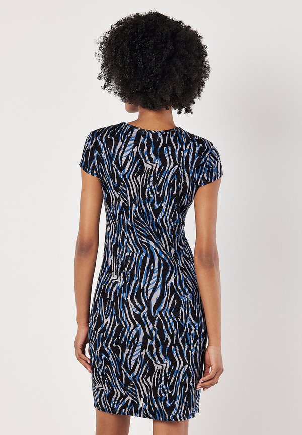 Apricot ABSTRACT STRIPE FITTED