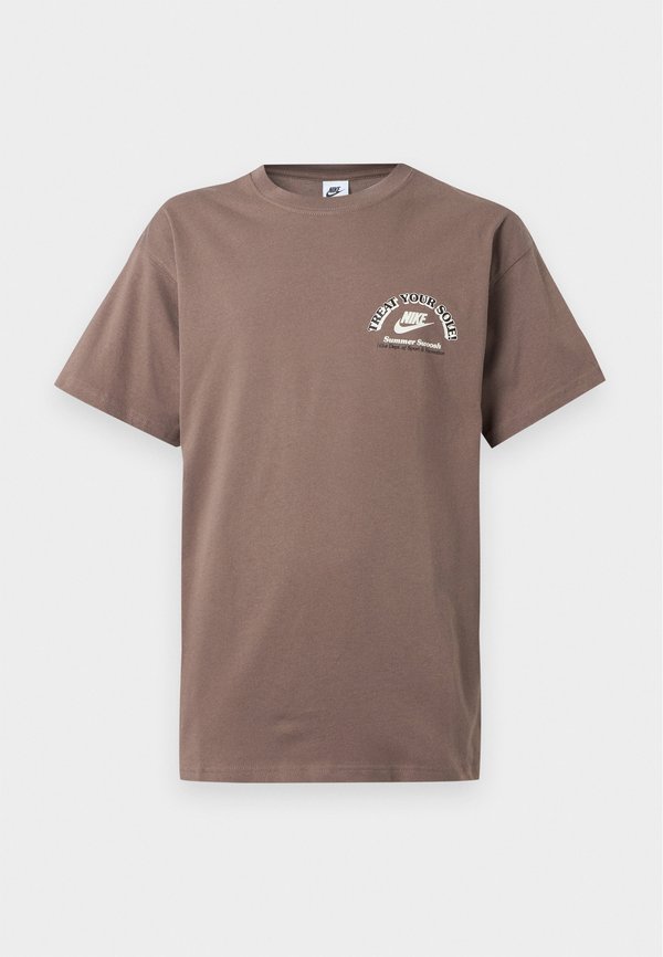 Nike Sportswear TEE UNISEX - Print T-shirt - mink brown
