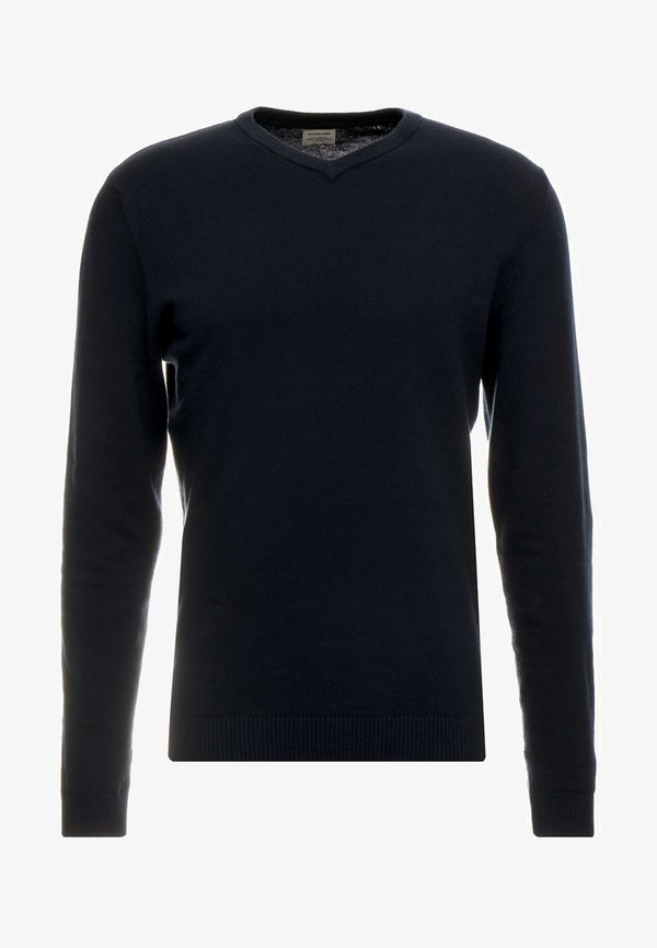 Jack & Jones JJEBASIC V-NECK - Jumper - navy blazer