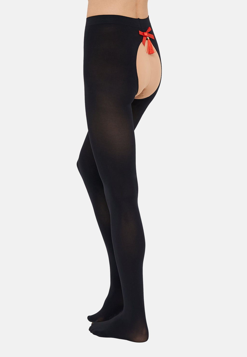 Ann Summers OPAQUE CROTCHLESS TASSEL TIGHTS