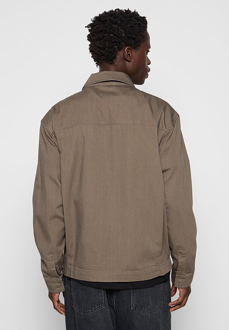 Lyle & Scott ENZYME WASH ZIP THROUGH OVERSHIRT