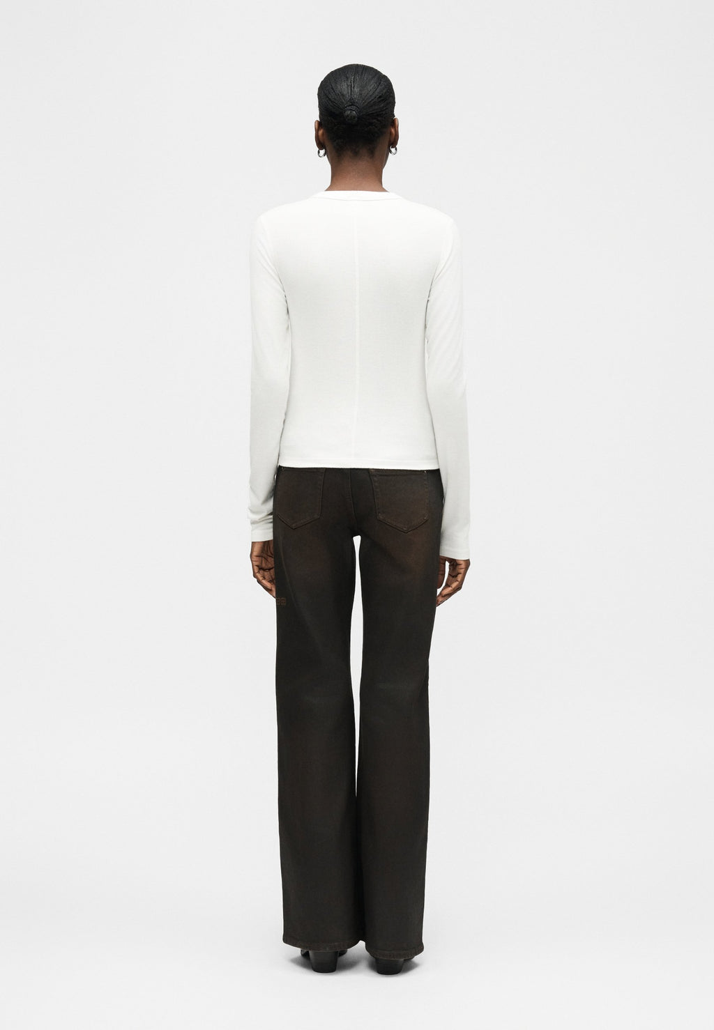RE/DONE LONG SLEEVE RIBBED HENLEY