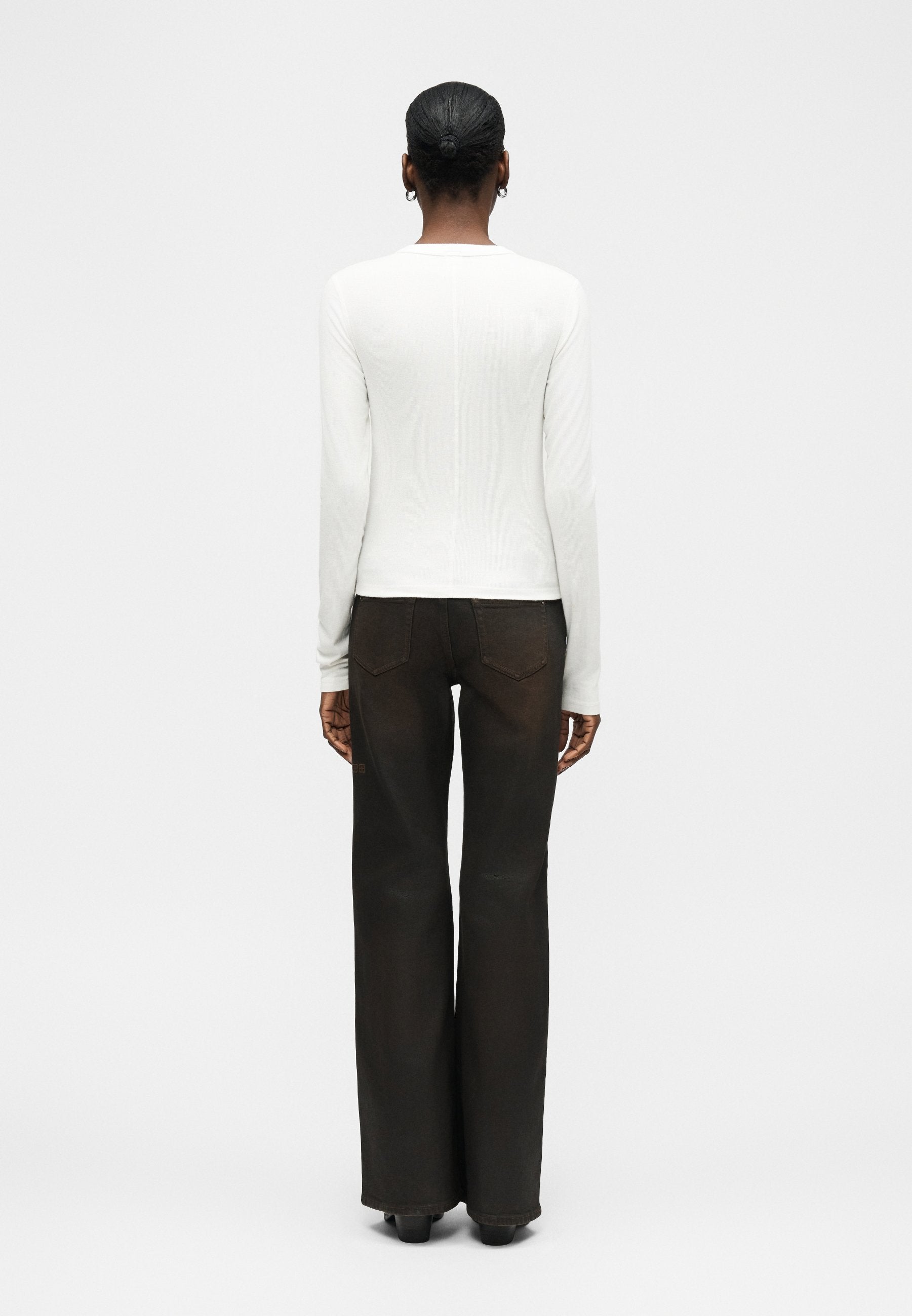 RE/DONE LONG SLEEVE RIBBED HENLEY