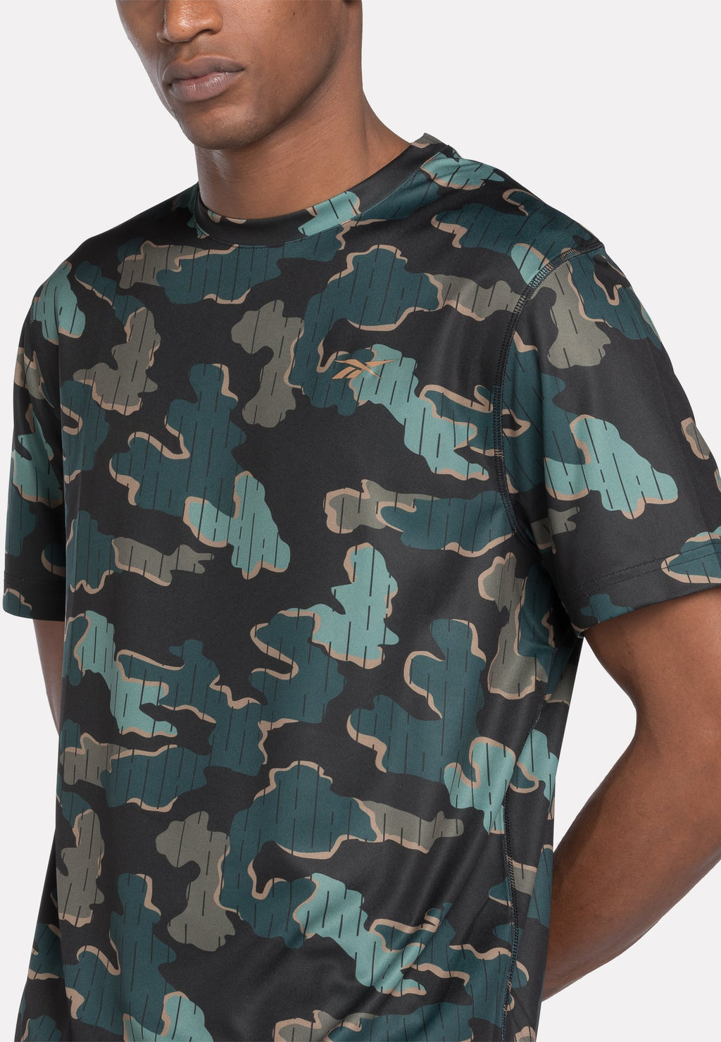 Reebok SHORT SLEEVE TRAIN MOTION CAMO