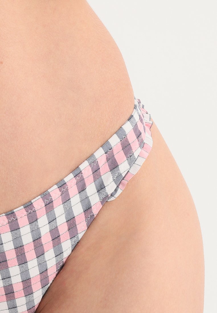 Topshop CHECK FRILL PANT