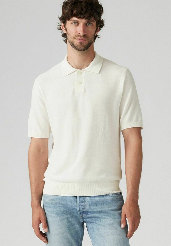 Levi's® SWEATER KNIT POLO - Polo shirt - mid tone grey heathe