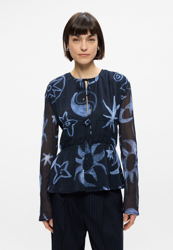 Scotch & Soda PRINTED TIED FRONT TOP
