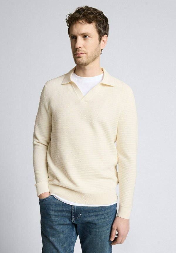 TOM TAILOR PULLOVER - Jumper - gardenia white