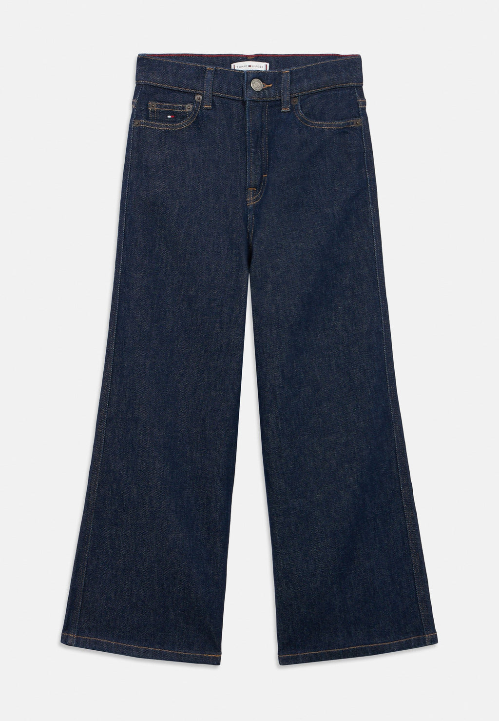 MABEL FLAG EMBROIDERY WIDE LEG JEANS Media 1