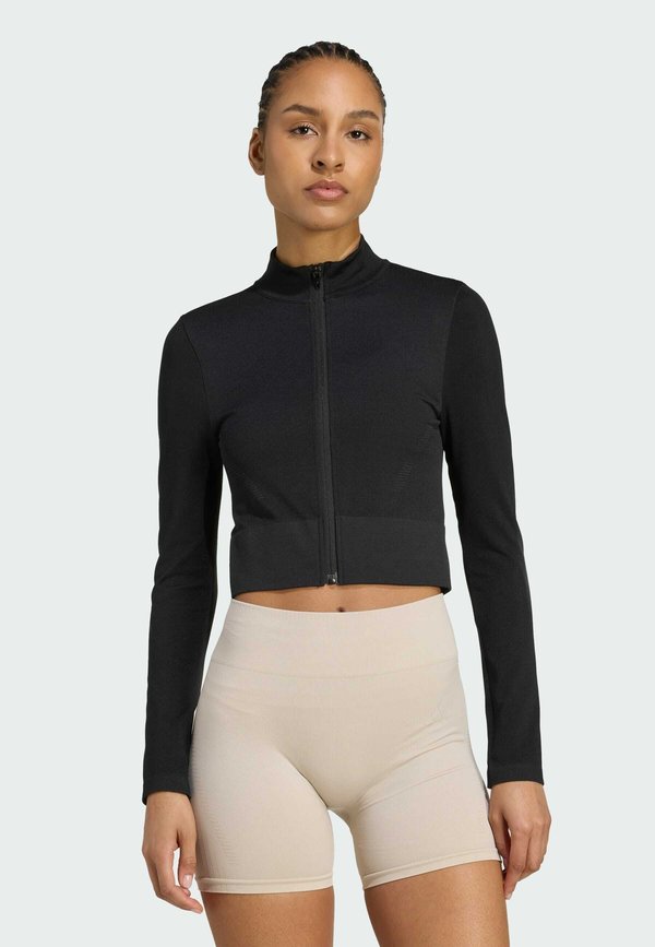 adidas Performance WORKOUT ESSENTIALS ZIP THROUGH JACKET - Training jacket - black