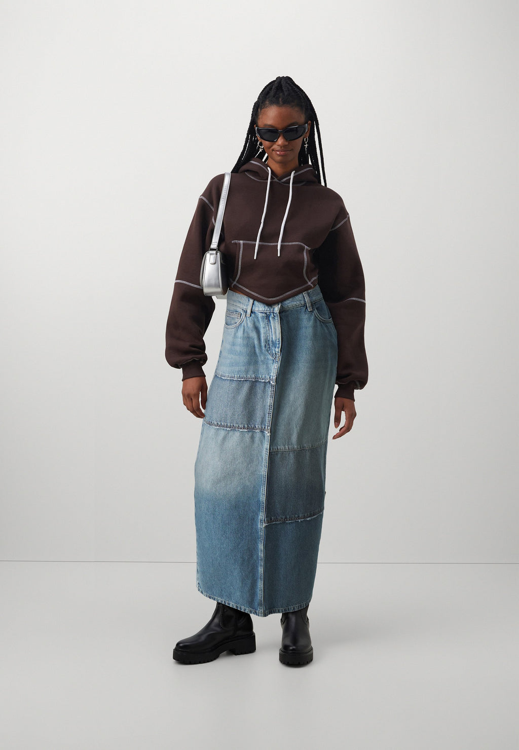 ONLY ONLCLOUD LONG REWORK SKIRT