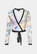 NEW girl ORDER PRINT CROSS OVER WRAP
