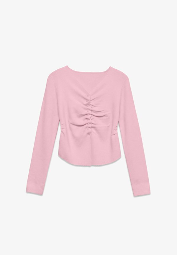Vero Moda KNITTED PULLOVER VMROSA KNIT CARDIGAN - Cardigan - parfait pink
