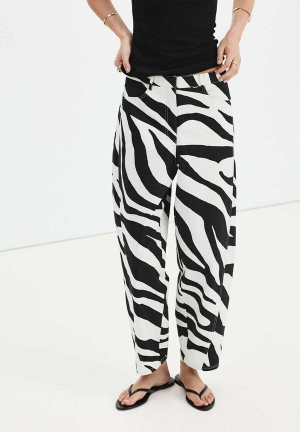 Mango ADULT - Straight leg jeans - black