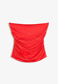 Bershka GATHERED - BANDEAU TOP - Top - coral