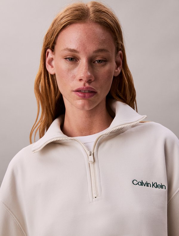 Calvin Klein SPORT ZIP SWEATER WITH GRAPHIC