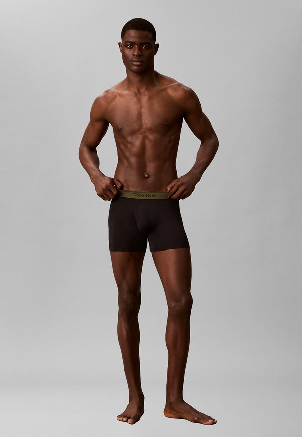 Calvin Klein Underwear BOXER BRIEF 3 PACK - MICROFIBER STRETCH - Boxer briefs - black w bronze flash