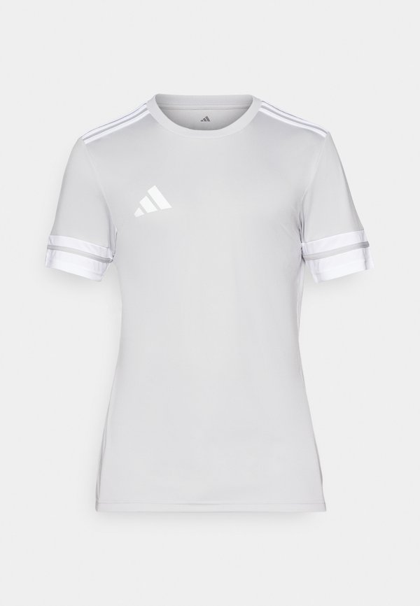 adidas Performance SQUADRA25 SHORT SLEEVE - Sports T-shirt - team light grey/white