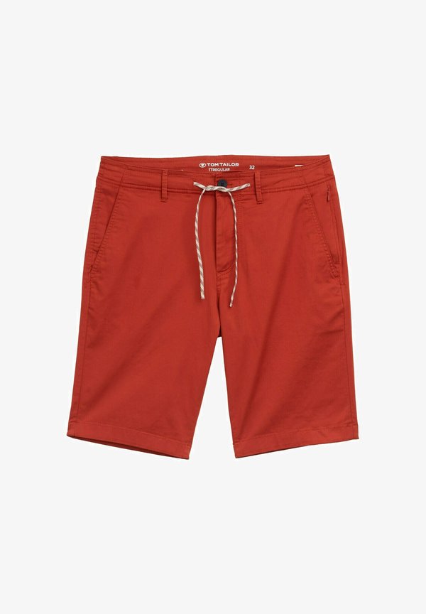 TOM TAILOR LIGHTWEIGHT MIT KORDELZUG - Shorts - rooibos orange