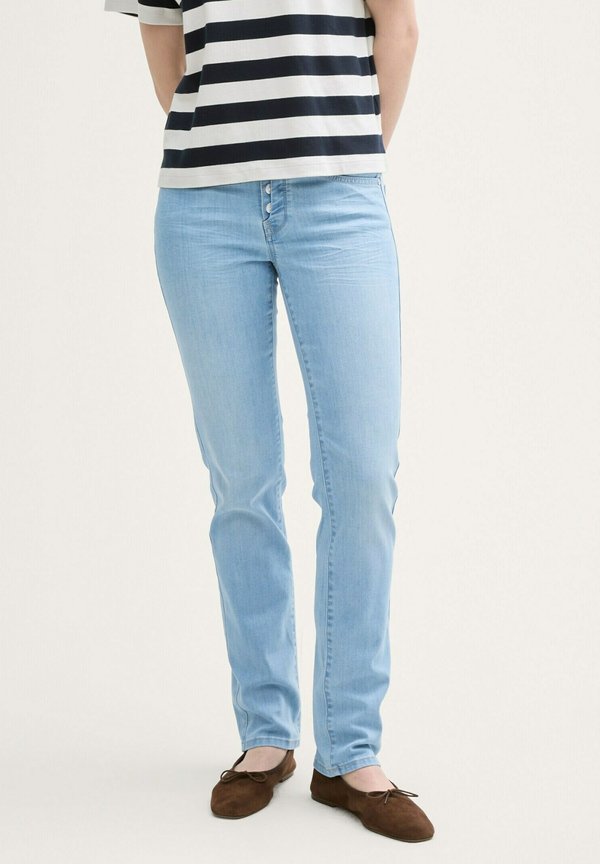 TOM TAILOR TTALEXA STRAIGHT FIT - Straight leg jeans - light stone wash denim