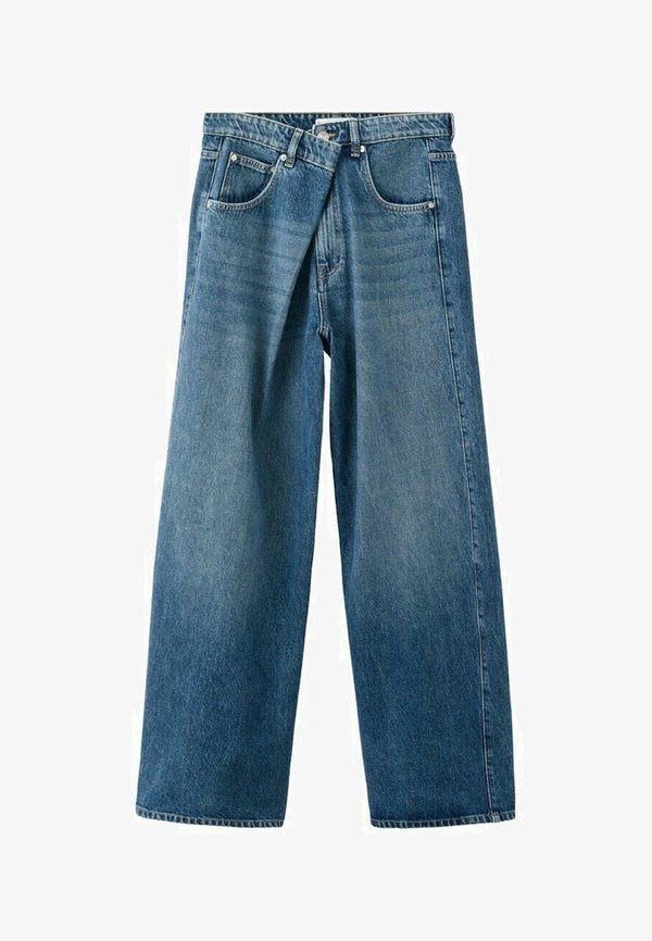 Mango Relaxed fit jeans - blue