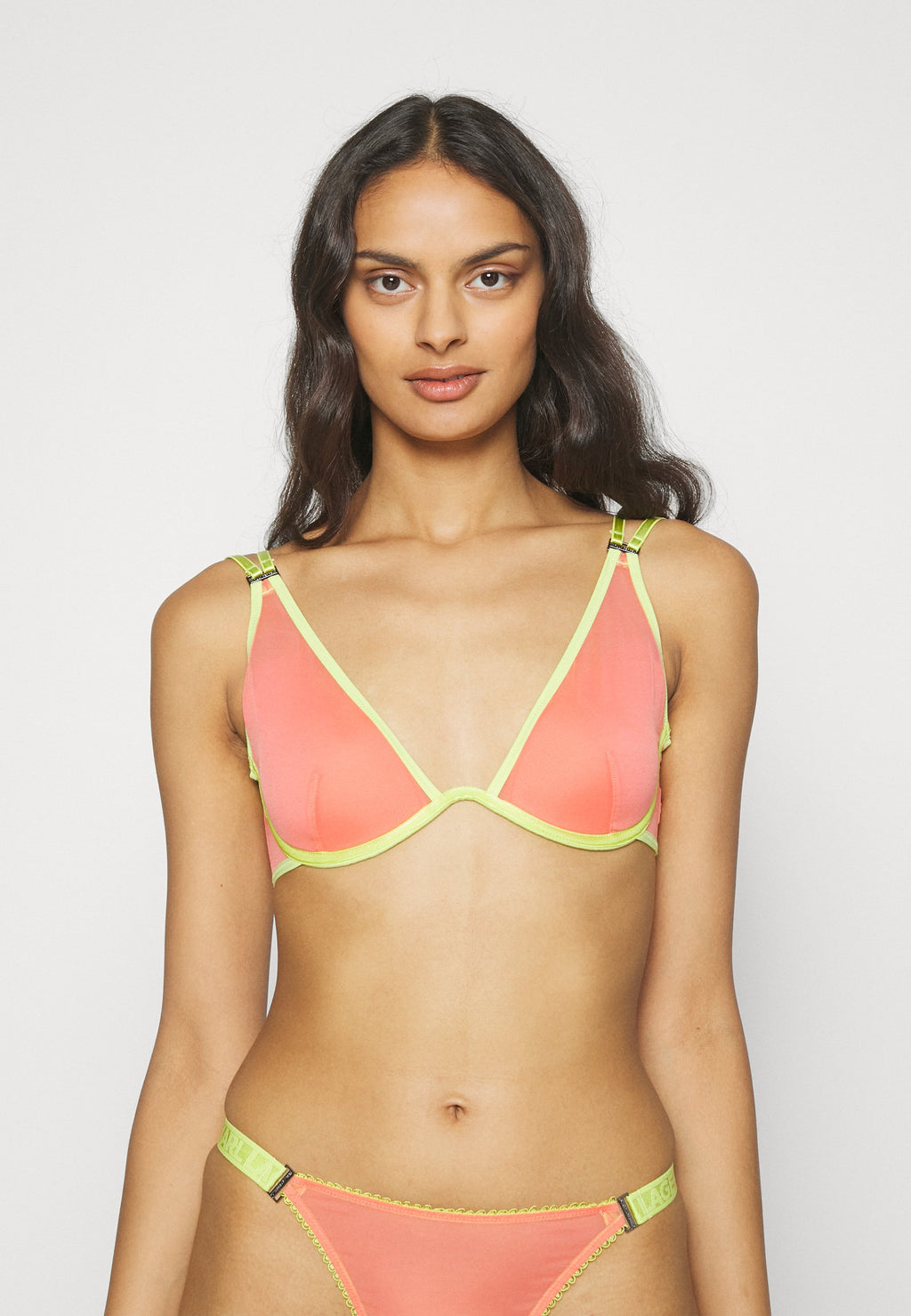SHEER STRAPPY DEMI CUP BRA Media 3