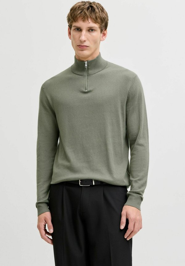 Jack & Jones JJEEMIL HALF ZIP - Jumper - vetiver